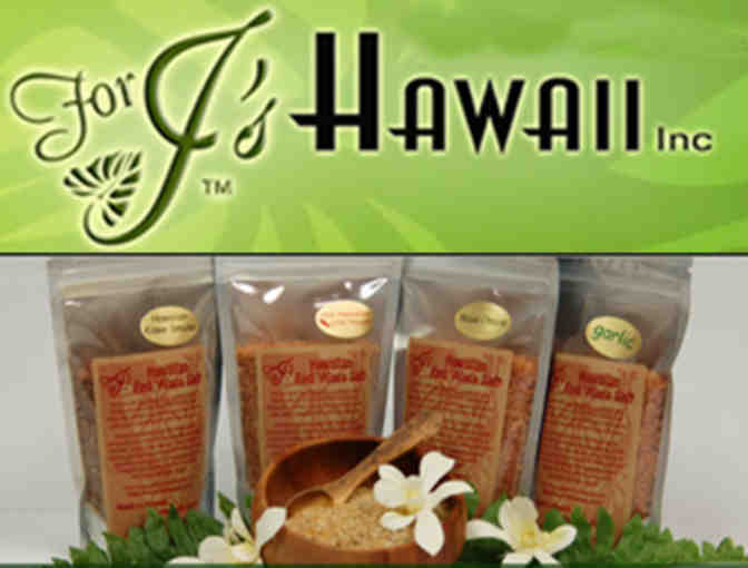 4 J's Hawaii Gift Pack - Infused Hawaiian Sea Salt & Cane Sugars
