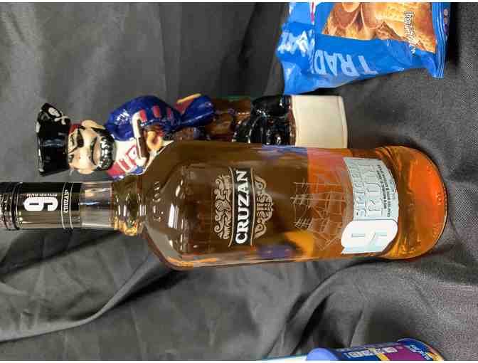 'Aye Matey' Basket - Cruzan Spiced Rum from St. Johns, Pirate Decanter, Game and Snacks