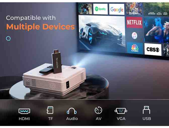 VANKYO LEISURE 3 Mini Projector, 1080P and 170'' Display Supported, Portable Movie Project