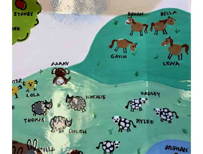 Kindergarten Color Me Mine - Farm Themed Square Charger