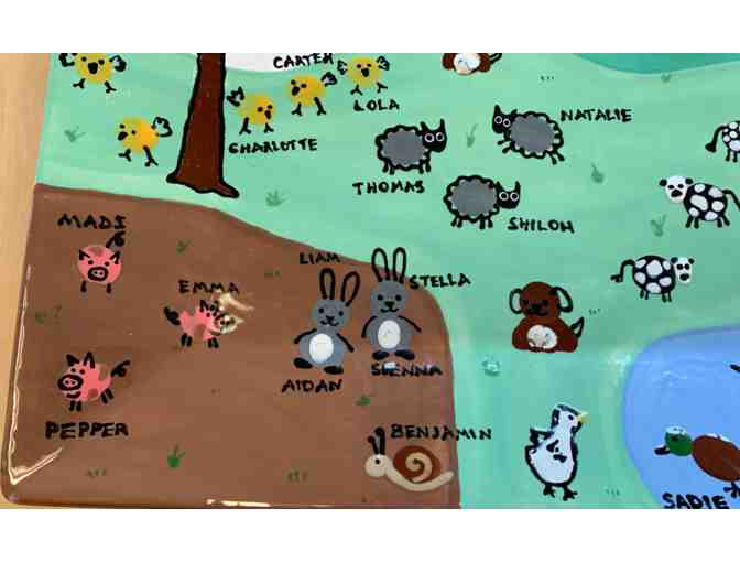 Kindergarten Color Me Mine - Farm Themed Square Charger