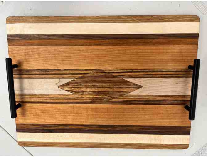 Handmade wood tray - Photo 1