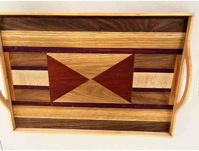 Handmade wood tray - Photo 1