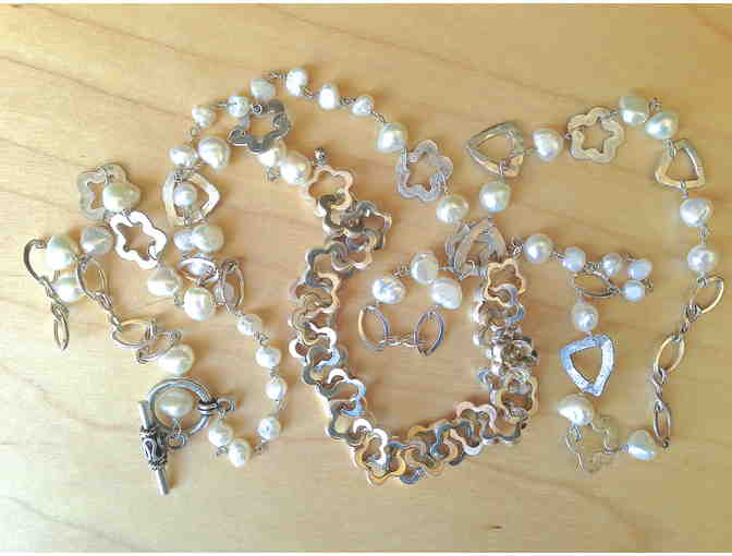 JEMMS Just Think Spring Pearl & Sterling Silver Necklace