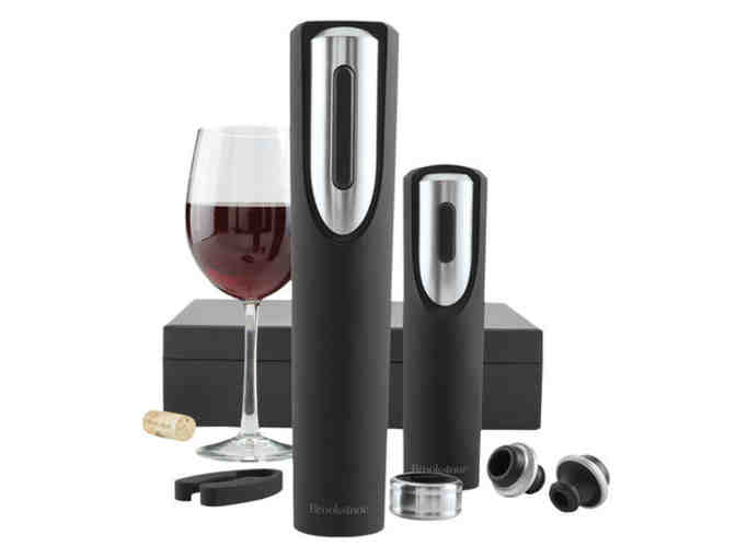 Wine--Brookstone 6-Piece Wine Gift Set with Opener, Air Pump & More