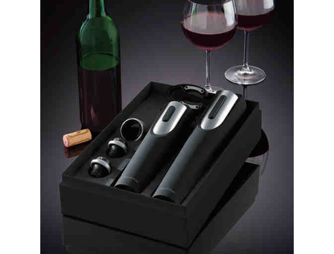 Wine--Brookstone 6-Piece Wine Gift Set with Opener, Air Pump & More
