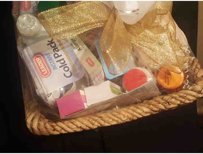 Large Basket of Vitamins, First Aid Supplies, and Medicine from Calabasas Pharmacy