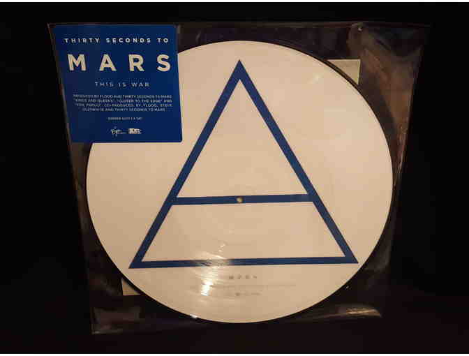 Limited Ed. Picture Disc Vinyl Promo--30 Seconds to Mars 'This is War' 2xLP