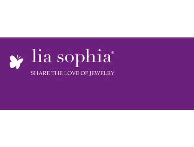 Jewelry--Brand New Lia Sophia Blue & Teal Stone and Crystal Silver Stretch Bracelet - Photo 4