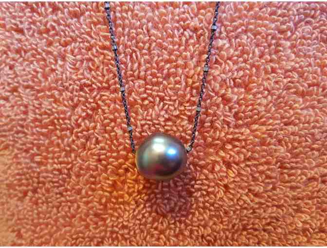 Jewelry--A. Compton Fine Jewelry Large Black Tahitian Pearl 19" Necklace - Photo 3