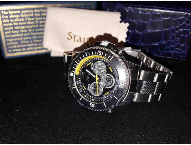 Jewelry--Men's Stauer 20410 Colossus Stainless Steel Hybrid (Analog Digital) Quartz Watch - Photo 4