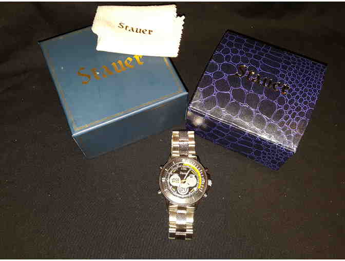 Jewelry--Men's Stauer 20410 Colossus Stainless Steel Hybrid (Analog Digital) Quartz Watch - Photo 3