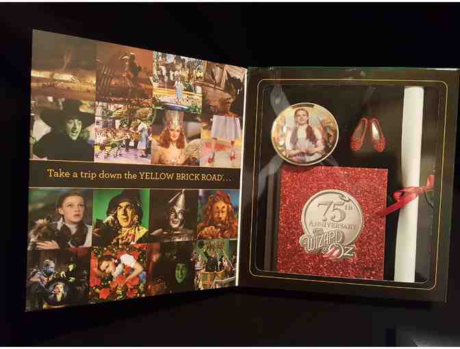 Wizard of Oz Collectibles--35 mm Frame from Movie, SnowGlobe, Figure, 75th Anniv Set