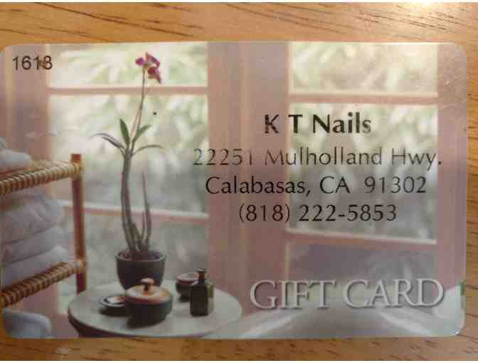 Gift Card Spa--KT Nails $25 Gift Card