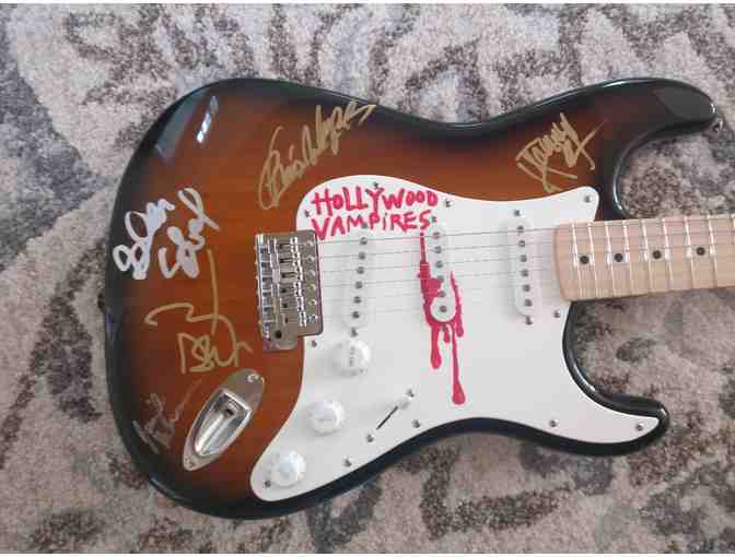 Guitar Signed by Johnny Depp and Some Members of The Hollywood Vampires