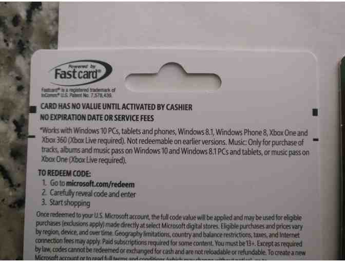 Gift Card--$25 XBOX Gift Card