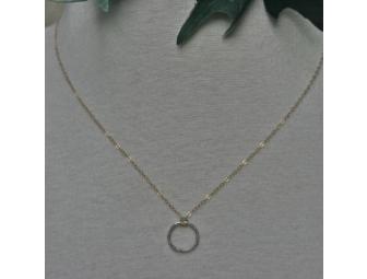 JEMMS 14K Gold Filled & Sterling Silver Circle Necklace
