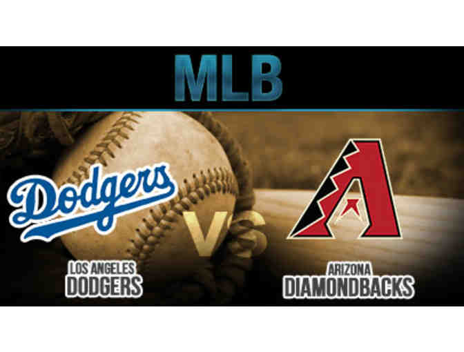 2 Tickets to Los Angeles Dodgers vs. Arizona Diamondbacks Baseball Game - Photo 1