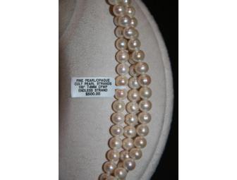 100' Endless Strand of 7-8mm Ivory colored Cultured Pearls