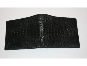 Men's Black Crocodile Leather Wallet