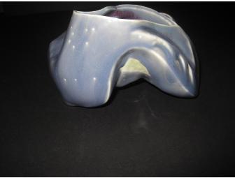 Abstract periwinkle blue vase