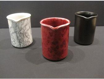 3 Slip Casted Porcelain Beakers