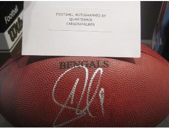 Bengals Football used by Kicker, signed by Carson Palmer