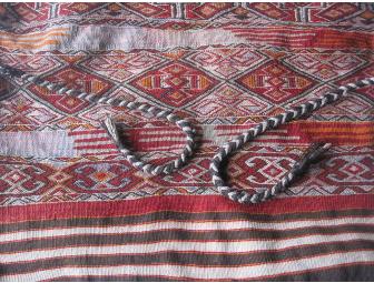 Hand woven Oriental rug/tent bag