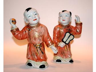 Pair of Ceramic Chinese Figurines