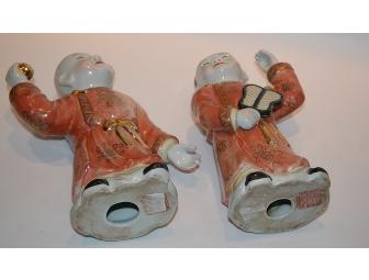 Pair of Ceramic Chinese Figurines