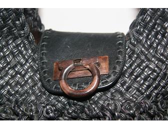 Salvatore Ferragamo Straw Leather Marisa Tote Bag