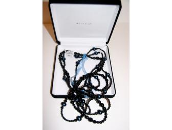 3 STRAND BLACK ONYX NECKLACE