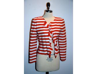 Oscar de la Renta Grosgrain Ribbon Jacket