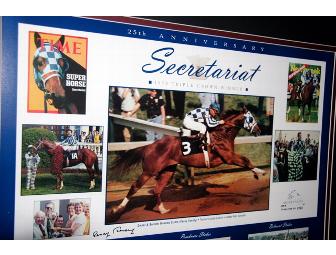 Secretariat: 1973 Triple Crown Winner poster, signed by Owner & Breeder