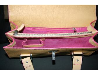 Beige and Pink Lambertson Truex Purse