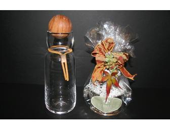 CAMARGO TRADING CO WINE COOLER GIFT SET - Candle, Bottle Opener, Decanter, Cooler