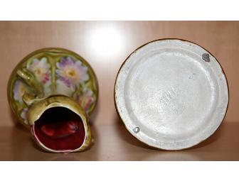 Antique French Majolica Candlesticks