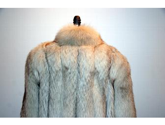 FULL LENGTH BLUE FOX FUR COAT
