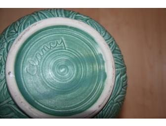 HANDCRAFTED SEA GREEN TURTLE JAR