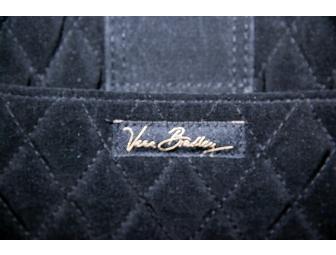 VERA BRADLEY BLACK BUCKLE SATCHEL