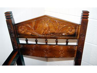 Maiden Chair with Matching Stool from Crete, Greece