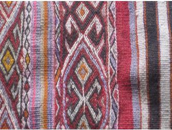 Hand woven Oriental rug/tent bag