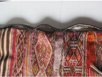 Hand woven Oriental rug/tent bag