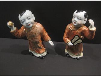 Pair of Ceramic Chinese Figurines