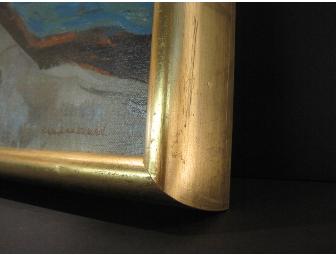 Carl Zimmerman Oil Painting 'Cool Waters' - framing by Terry Boyle