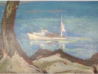 Carl Zimmerman Oil Painting 'Cool Waters' - framing by Terry Boyle