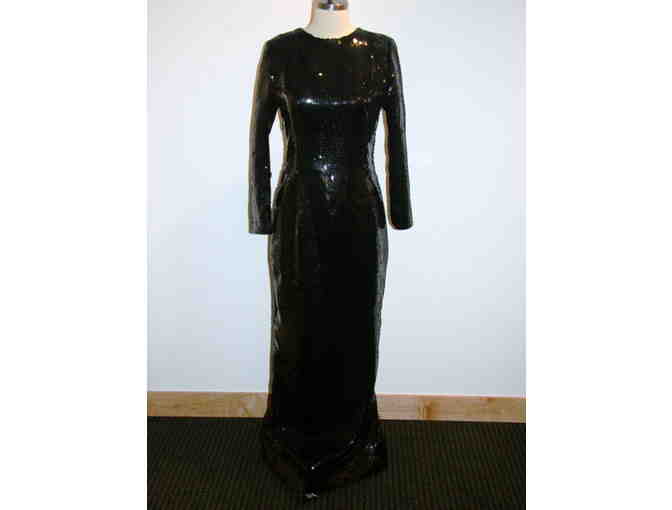 Custom-Made Sequin Evening Gown