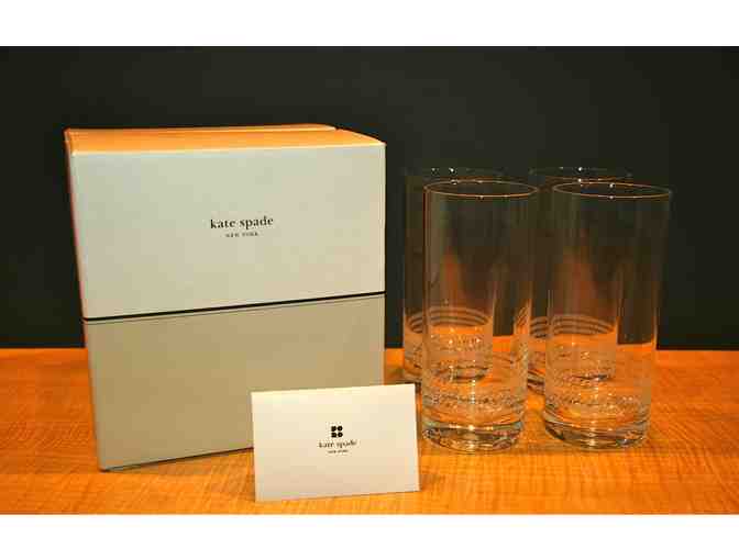 Kate Spade Wickford Collection set of 4 Glassware
