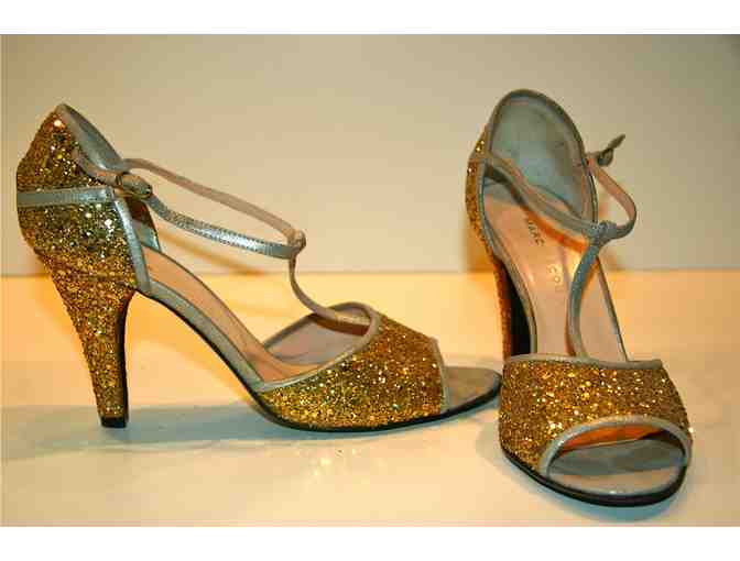 Gold Sparkly Marc Jacobs Heels, Size 37