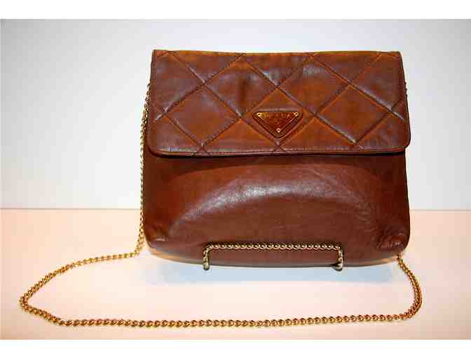 Prada Brown Quilted Handbag